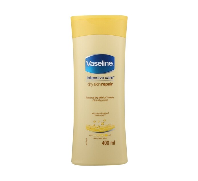 Vaseline I/C Dry Skin Repair Body Cream 400Ml