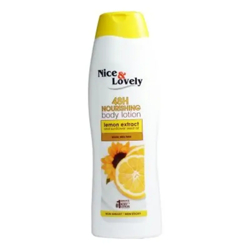 Nice & Lovely Lemon Extract Body Lotion 600Ml