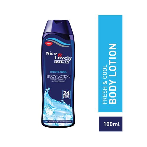 Nice & Lovely Men Fresh & Cool Body Lotion 100Ml