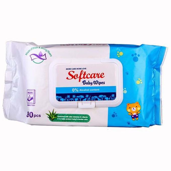 Softcare Baby Wipes 80pcs 1pkt